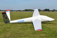 G-OSHK @ X3TB - An unusual V tailed glider parked at Tibenham. Ex BGA1467. - by Graham Reeve
