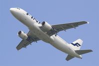 OH-LXA @ LFPG - Airbus A320-214, Take off rwy 27L, Roissy Charles De Gaulle airport (LFPG-CDG) - by Yves-Q