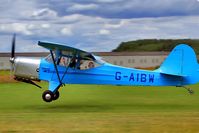 G-AIBW @ EGBR - Happy backseater!