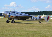 G-BKGL @ EGLM - Beech 3TM Expeditor at White Waltham. Ex CF-QPD - by moxy