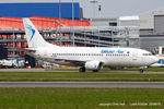 YR-BAC @ EGGW - Blue Air - by Chris Hall