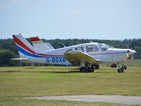 G-BSXB @ EGTF - Piper Cherokee Warrior III at Fairoaks. Ex N4374D - by moxy