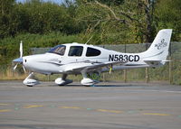 N583CD @ EGLK - Cirrus SR22 GTS at Blackbushe. - by moxy