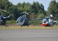 G-USCO @ EGLK - Hughes 269C at Blackbushe. Ex D-HAEK - by moxy