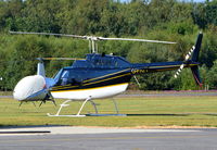 G-PRFI @ EGLK - Agusta AB206B Jet Ranger II at Blackbushe. - by moxy