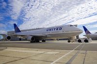 N174UA @ SFO - N174UA being towed at SFO. - by Clayton Eddy