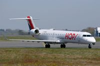 F-GRZC @ LFRB - Canadair Regional Jet CRJ-702, Taxiing to boarding area, Brest-Bretagne Airport (LFRB-BES) - by Yves-Q