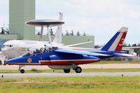 E119 @ LFOA - Dassault-Dornier Alpha Jet E (F-UGFE), Athos 03 of Patrouille de France 2016, Avord Air Base 702 (LFOA) Open day 2016 - by Yves-Q
