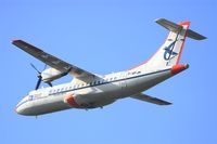 F-GFJH @ LFRB - ATR 42-300, Take off rwy 25L, Brest-Bretagne airport (LFRB-BES) - by Yves-Q