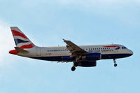 G-EUPE @ EGLL - Airbus A319-131 [1193] (British Airways) Home~G 30/03/2015. On approach 27L.