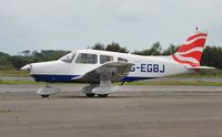G-EGBJ @ EGFH - Visiting Cherokee Warrior II. - by Roger Winser