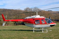 G-BYBA @ EGBC - Agusta-Bell AB.206B-3 Jet Ranger III [8596] Cheltenham Racecourse~G 16/03/2004 - by Ray Barber