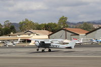 N747KY @ SZP - 1970 Cessna 150K, Continental O-200 100 Hp, landing Rwy 22 - by Doug Robertson