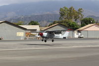N747KY @ SZP - 1970 Cessna 150K, Continental O-200 100 Hp, landing Rwy 22 - by Doug Robertson