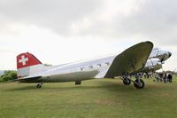 N431HM @ LFFQ - Douglas DC3C-S1C3G, Static display, La Ferté-Alais airfield (LFFQ) Airshow 2015 - by Yves-Q