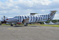 HB-FVY @ EGTF - Pilatus PC12/47E at Fairoaks - by moxy