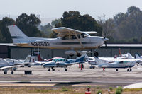 N9968F @ PAO - N9968F landing at Palo Alto Airport - by ddebold