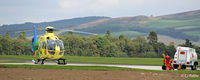 G-SCAA @ EGPT - On its helipad at Perth EGPT - by Clive Pattle