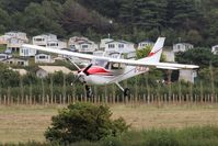 G-BJDE @ EGHJ - G-BJDE Circuits at a windy Bembridge.
1973 Reims F172M Skyhawk - by dave226688