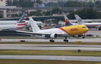 N220CY @ MIA - DHL 767-300 - by Florida Metal