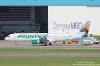 N713FR @ KTPA - Frontier Airbus A321 (N713FR) Mitch the Wolverine sits on the PEMCO ramp at Tampa International Airport - by Donten Photography