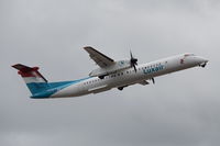 LX-LQB @ EGLC - Departing from London City Airport. - by Graham Reeve