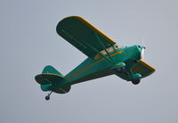 G-BDVB @ EGHP - Piper PA-17 Vagabond departing Popham. Ex F-BHHE - by moxy