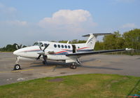 G-OLIV @ EGLK - Beech B200 King Air at Blackbushe. - by moxy