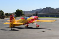 N669AJ @ SZP - Extraflugzeugproduktions EA330/SC, Lycoming IO-540-L1B5 300 Hp, customized and modified, Experimental class, warmup engine, holding short Rwy 22 - by Doug Robertson