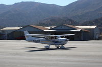N963SP @ SZP - 1999 Cessna 172S Skyhawk SP, Lycoming IO-360-L2A 180 Hp, CS prop, returning to transient line for ???. - by Doug Robertson
