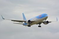 PH-OYI @ EHAM - B-767 seconds from touching down at the Polderbaan - by Paul H