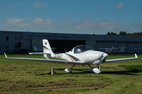 D-EAIY @ EDHE - Aquila A210 parked at Uetersen airfield, Germany