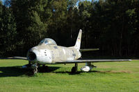 JB-110 @ EDHE - Well-worn Luftwaffe Sabre near the tower at Uetersen airfield, Germany