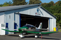 D-EEPF @ EDFC - Robin DR.400-180S Regent ready for take-off from Aschaffenburg airport, Germany