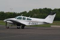 G-DGST @ EGLK - G DGST Beech 95-B55 Baron at Blackbushe EGLK - by dave226688