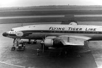 N6917C @ EBBR - FLYING TIGER LINE.1964. - by Robert Roggeman