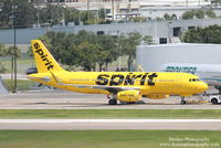 N642NK @ KTPA - Spirit Airbus A320 (N642NK) sits on the ramp at PEMCO - by Donten Photography
