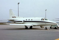 N4PH @ EHAM - Rockwell Sabreliner 40A [282-116] Amsterdam-Schiphol~PH 29/08/1976. From a slide.