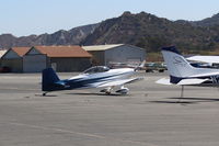 N806RG @ SZP - 2006 Gray VAN's RV-4, unknown engine, on transient line - by Doug Robertson