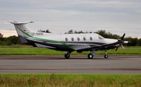 SP-NWM @ EGFH - Visiting PC-12 operated by Press Glass Corporation. - by Roger Winser