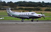 SP-NWM @ EGFH - Visiting PC-12 operated by Press Glass Corporation. - by Roger Winser