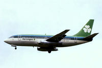 EI-ASF @ EGLL - Boeing 737-248 [20221] (Aer Lingus) Heathrow~G 30/03/1980 On finals 28L. From a slide. - by Ray Barber