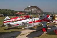 D-ENOY @ EDST - On the flightline at the 2016 Hahnweide Oldtimer Fliegertreffen - by alanh