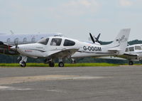 G-OGGM @ EGTF - Cirrus SR22 GTS at Fairoaks. Ex N434A - by moxy
