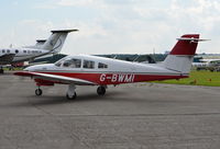 G-BWMI @ EGTF - Piper Turbo Cherokee Arrow IV at Fairoaks. Ex F-GCTG - by moxy
