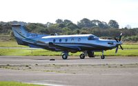 SP-NWM @ EGFH - Visiting PC-12. - by Roger Winser