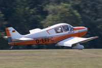 D-EFFC @ EDST - Arriving at the 2016 Hahnweide Oldtimer Fliegertreffen. The cross-runway slope often adds interest to landing shots. - by alanh