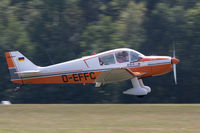 D-EFFC @ EDST - Arriving at the 2016 Hahnweide Oldtimer Fliegertreffen - by alanh