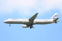 SX-DGS @ LFPG - Airbus A321-231, Short approach rwy 27R, Roissy Charles De Gaulle Airport (LFPG-CDG) - by Yves-Q