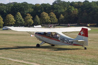 HB-UAW @ EDST - Taxying for departure at the 2016 Hahnweide Oldtimer Fliegertreffen - by alanh